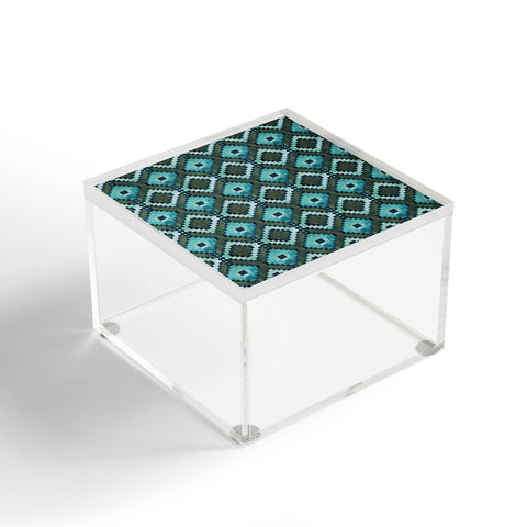 Schatzi Brown Boho Diamonds Green Acrylic Box