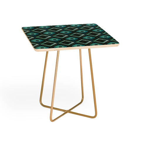 Schatzi Brown Boho Diamonds Green Side Table