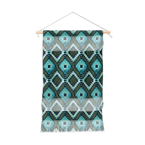 Schatzi Brown Boho Diamonds Green Wall Hanging Portrait