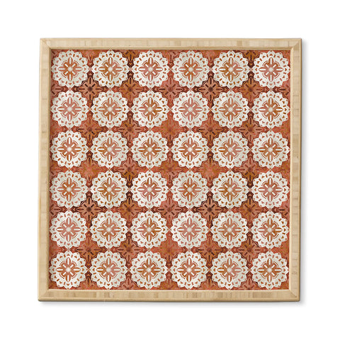 Schatzi Brown Boho Medallion Desert Framed Wall Art