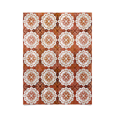 Schatzi Brown Boho Medallion Desert Poster