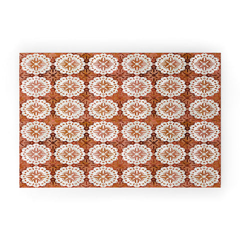 Schatzi Brown Boho Medallion Desert Welcome Mat