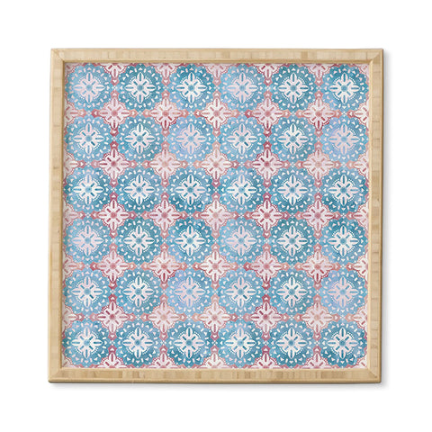 Schatzi Brown Boho Medallion Pastel Framed Wall Art