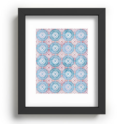 Schatzi Brown Boho Medallion Pastel Recessed Framing Rectangle