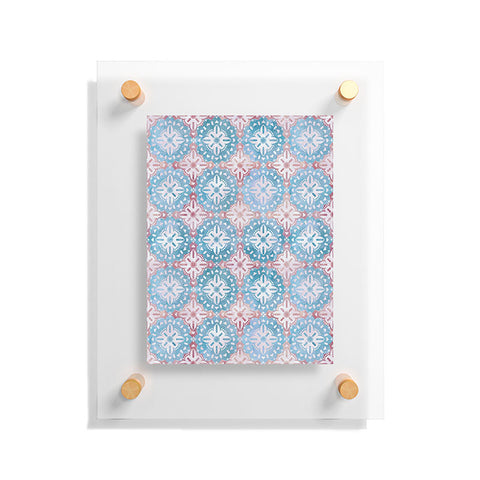 Schatzi Brown Boho Medallion Pastel Floating Acrylic Print