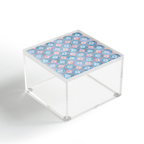 Schatzi Brown Boho Medallion Pastel Acrylic Box