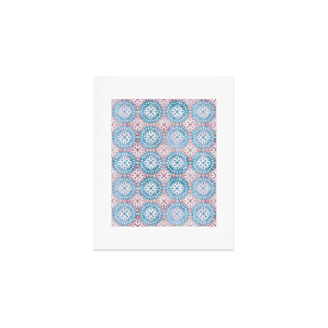 Schatzi Brown Boho Medallion Pastel Art Print