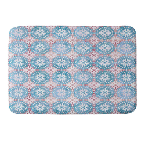 Schatzi Brown Boho Medallion Pastel Memory Foam Bath Mat