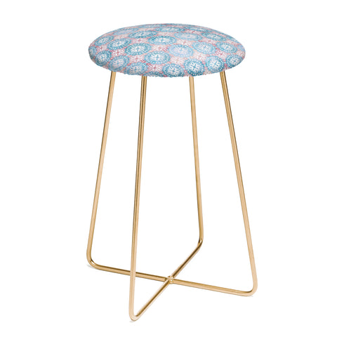 Schatzi Brown Boho Medallion Pastel Counter Stool