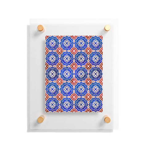 Schatzi Brown Boho Medallion RWB Floating Acrylic Print