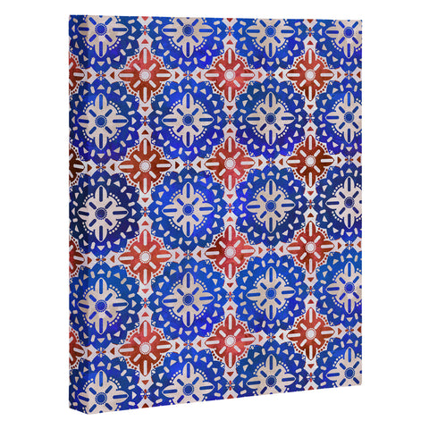 Schatzi Brown Boho Medallion RWB Art Canvas