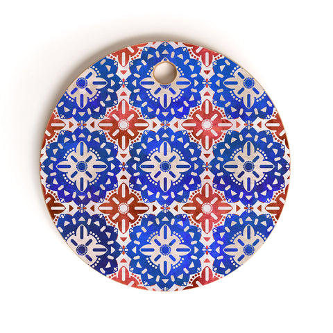 Schatzi Brown Boho Medallion RWB Cutting Board Round