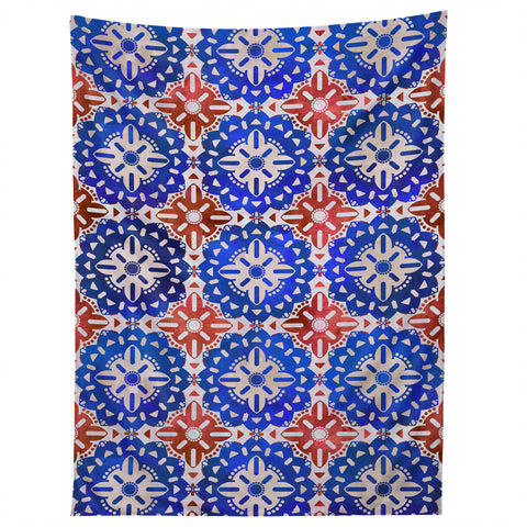 Schatzi Brown Boho Medallion RWB Tapestry