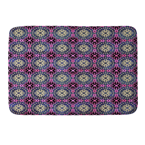 Schatzi Brown Boho Medallion Sparkle Memory Foam Bath Mat