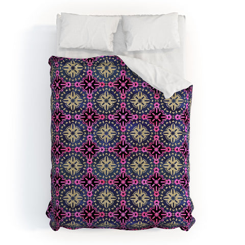 Schatzi Brown Boho Medallion Sparkle Duvet Cover