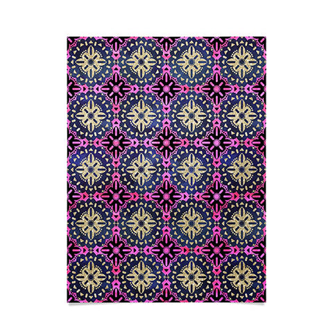 Schatzi Brown Boho Medallion Sparkle Poster