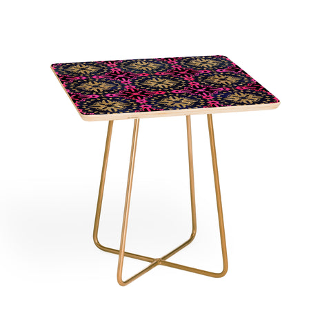 Schatzi Brown Boho Medallion Sparkle Side Table