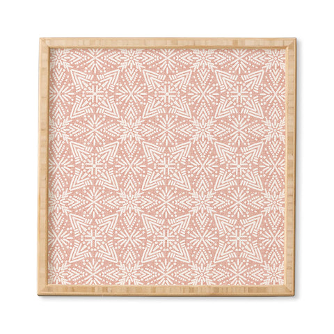 Schatzi Brown Boho Mesa 1 Pink Framed Wall Art