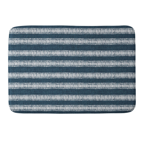 Schatzi Brown Boho Mesa 2 Blue Memory Foam Bath Mat