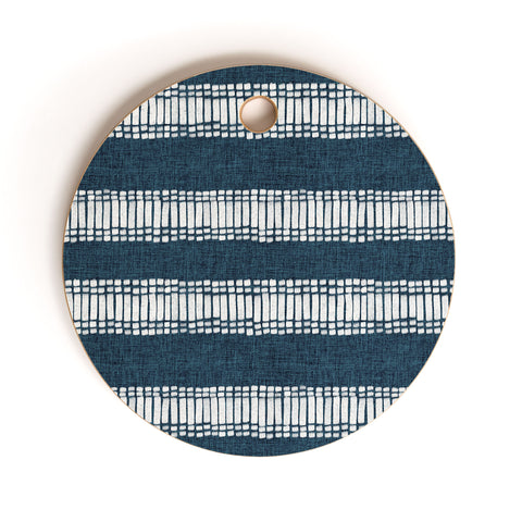 Schatzi Brown Boho Mesa 2 Blue Cutting Board Round