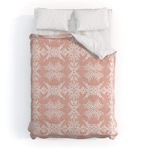 Schatzi Brown Boho Mesa 3 Pink Duvet Cover