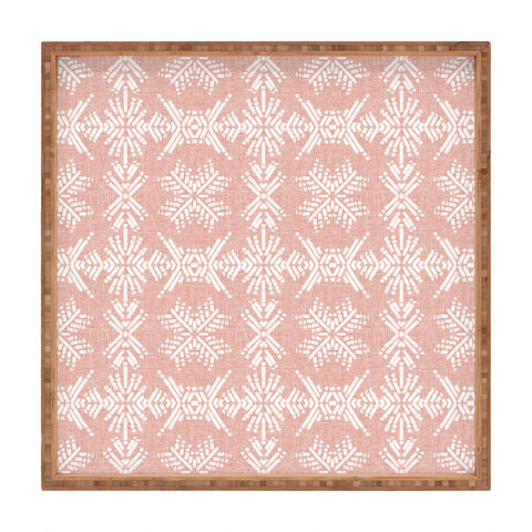 Schatzi Brown Boho Mesa 3 Pink Square Tray