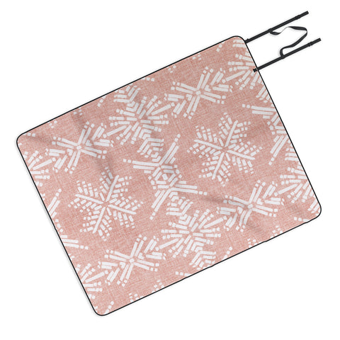 Schatzi Brown Boho Mesa 3 Pink Picnic Blanket