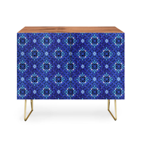 Schatzi Brown Boho Tile Blue Credenza