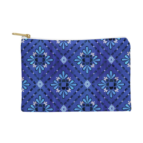 Schatzi Brown Boho Tile Blue Pouch