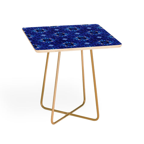 Schatzi Brown Boho Tile Blue Side Table
