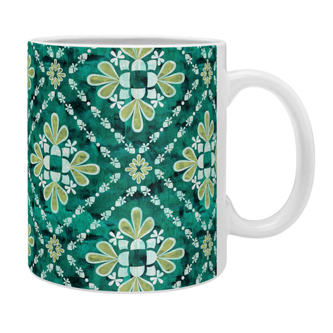 Schatzi Brown Boho Tile Green Coffee Mug