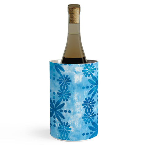 Schatzi Brown Boho Turquoise Flower Wine Chiller