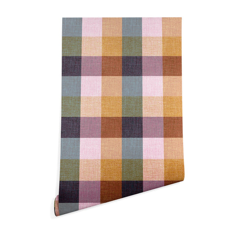Schatzi Brown Buffalo Plaid Fall Spice Wallpaper