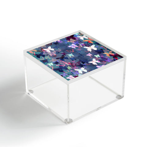 Schatzi Brown Butterfly Garden Blue Acrylic Box