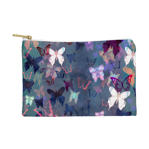 Schatzi Brown Butterfly Garden Blue Pouch