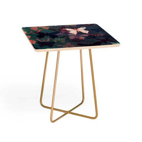 Schatzi Brown Butterfly Garden Blue Side Table