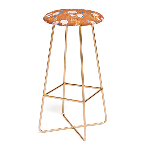 Schatzi Brown Carrie Floral Caramel Bar Stool