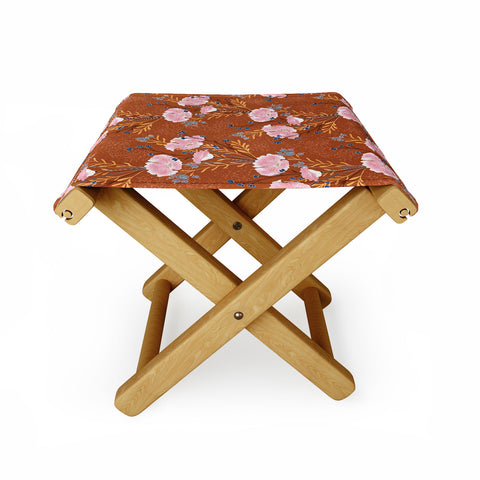 Schatzi Brown Carrie Floral Caramel Folding Stool