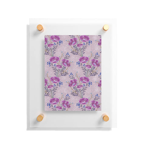Schatzi Brown Carrie Floral Lilac Floating Acrylic Print