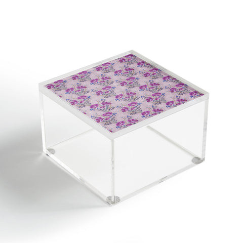 Schatzi Brown Carrie Floral Lilac Acrylic Box