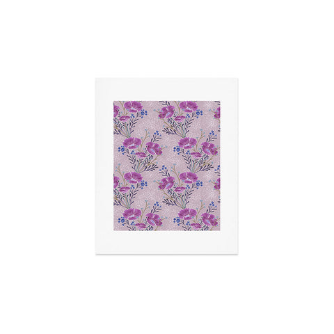 Schatzi Brown Carrie Floral Lilac Art Print