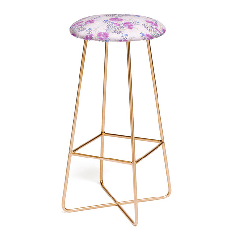 Schatzi Brown Carrie Floral Lilac Bar Stool