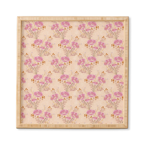 Schatzi Brown Carrie Floral Pink Framed Wall Art