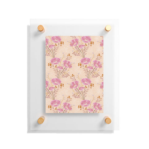 Schatzi Brown Carrie Floral Pink Floating Acrylic Print