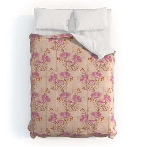 Schatzi Brown Carrie Floral Pink Comforter