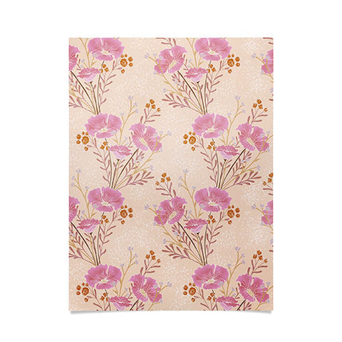 Schatzi Brown Carrie Floral Pink Poster
