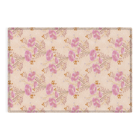 Schatzi Brown Carrie Floral Pink Outdoor Rug