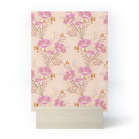 Schatzi Brown Carrie Floral Pink Mini Art Print