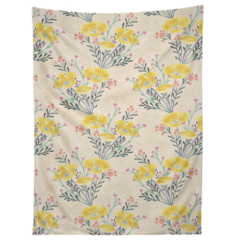 Schatzi Brown Carrie Floral Yellow Tapestry
