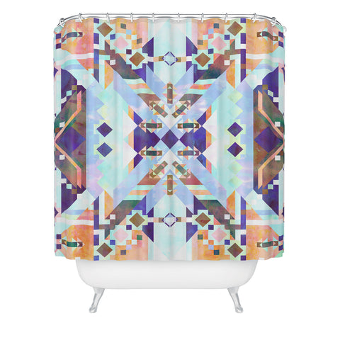 Schatzi Brown Chichen Itza Light Shower Curtain
